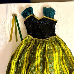 Kids Princess Costume Dress - Green and Black